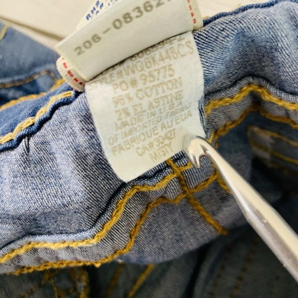 Womens True Religion Misty Stretch Skinny Denim Blue Jeans Size 26 Made In USA - Picture 8 of 8